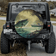 thumbnail image 2 of Lotusprinthandmade Sea Bass Fishing Fish Spare Tire Cover Without Backup Camera Hole 6 Sizes (28 in.), 2 of 7