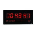 thumbnail image 2 of Reloj de pared LED digital grande ", 12 / 24H, Calendario Mes Fecha año Día, Temperatura interior, Reloj, 2 of 9
