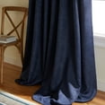 thumbnail image 2 of TOWN & COUNTRY EVERYDAY Lustre Solid Heavyweight Textured Sateen Indoor Curtains, Room Darkening Opacity, Grommet Top, Energy Efficient, 2-Pack Set, 52"x63", Navy, 2 of 10