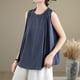 thumbnail image 3 of Xuyuer Women Sleeveless Sweater Tank Round Neck Casual Geometric Knit Sweater Top Women's Floral Print Tunic Tank Tops Blouse Shirts Loose Fit Graphic Tees Summer Vintage Tank Tops 2026, 3 of 7