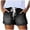 Black, variant on Jean Shorts Womens Drawstring Stretchy High Waisted Summer 2026 Casual Loose Elastic Plus Size Pull On Denim Shorts (Sky Blue, 3XL)