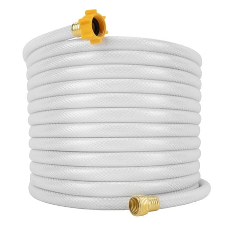 Camco TastePURE 50-Foot RV Drinking Water Hose - PVC, White (22753)