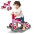 thumbnail image 1 of Costway 3 in 1 Rocking Horse with Detachable Balance Board and Height Adjustable Seat Pink, 1 of 10