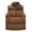 Coffee, variant on APEXFWDT Men's Puffer Vest Zipper Sleeveless Jacket Stand Collar Winter Outerwear Windproof Lightweight Warm Vests with Pockets Insulated Vest, S-5XL