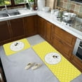 thumbnail image 4 of Summer Kitchen Mats Set of 2, Bee Day Sunflower Kitchen Rugs Mats with Bee Gnomes Sunflowers Washable Non Slip Kitchen Laundry Floor Mats for Home Decorations (Set N), 4 of 6
