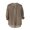 Khaki, variant on LEAVINGSUO 2023 Fall Womens Tops Plus Clearance Women's Solid Cotton and Linen 3/4 3/4 Sleeve Tops Button Cardigan V-Neck Tops/Shirt
