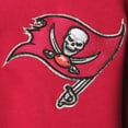 thumbnail image 5 of Men's Starter Red/Pewter Tampa Bay Buccaneers Playoffs Color Block Full-Zip Hoodie, 5 of 5