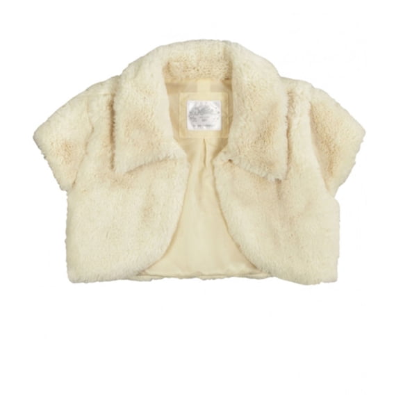 Chaqueta bolero de piel sintética Justice para Niñas blanco roto 16/18