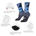 thumbnail image 4 of Fotbe Black And Blue Lightning Dragon Calcetas Largas con Estampado para Hombre y Mujer – Calcetas de Compresión Transpirables y Elásticas, Viajar y Uso Diario Talla 5-11, 4 of 6