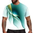 thumbnail image 4 of JLFKNG Summer Mens Cool T Shirt Fashion Color Printed Tee Shirts Round Neck Short Sleeve T Shirts Breathable Loose Fit Lounge Clothing Fot Men, 4 of 4