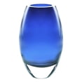 thumbnail image 1 of Elegant and Modern Murano Style Art Glass Colorful Centerpiece for Home Decor - Radiant Midnight Blue Vase, 9 Inches, 1 of 1