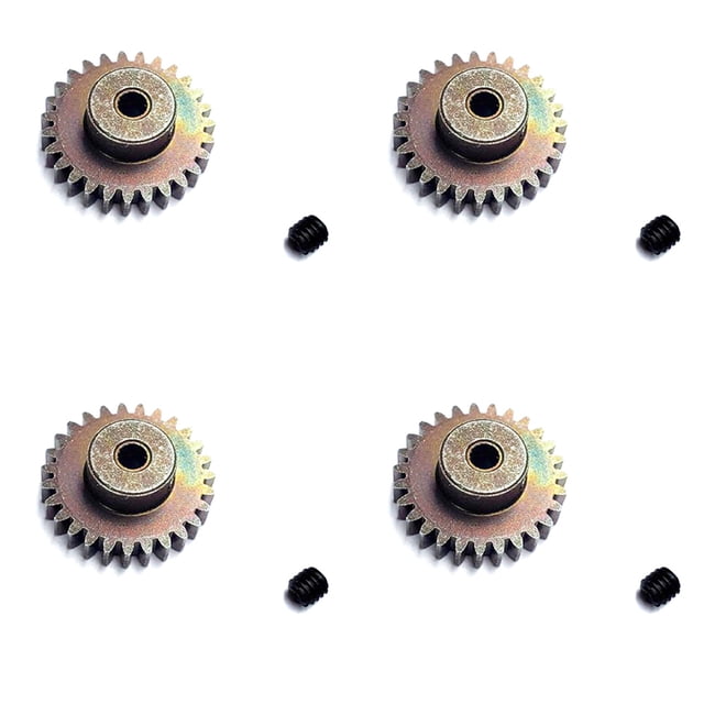 4X Piezas de Actualización de Engranaje de Motor de Acero 27T para 144001 124019 124018 A959-B A959B A969B