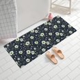 thumbnail image 2 of Pioneer Flower Floral Print Pattern Bathroom Rugs Mat, Non Slip Microfiber Bathroom Rug with Rubber Backing, Soft Mats for Bathroom Floor Tub Shower, 24"x60", 2 of 5