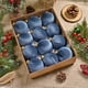 thumbnail image 1 of 12 bolas navideñas de terciopelo, adornos flocados para árbol de Navidad, bolas de plástico decorativas colgantes de 8 cm, elegante decoración para el hogar, adornos festivos para sala de, 1 of 9