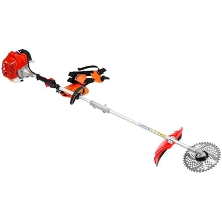 Brush Cutter, 1400W 2-Stroke 51.7CC Powerful Gas Weed Eater, 6500RPM High Speed Gas Weed Wacker, Hedge Trimmer with 9.84-Inch Cutting Width, 4-in-1 Function Pole Saw for Lawn Gardens Mowing