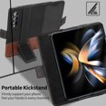 thumbnail image 3 of Funda tipo cartera KeziHome de piel auténtica para Samsung Z Fold 4, 3 of 7