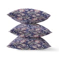 thumbnail image 6 of Roses Sprayed Stars Suede Zippered Pillow W Insert in Red Blue Gold 20 x 20, 6 of 6