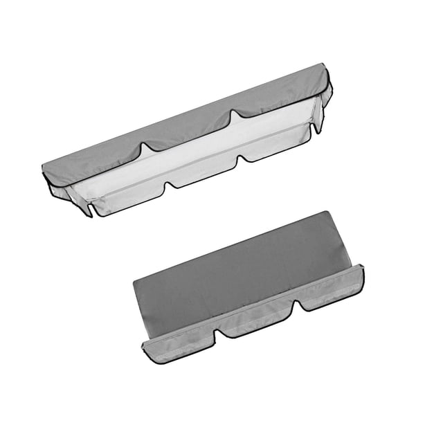 Kit de Baldaquin Imperméable pour Balançoire Auvent Parc Jardin Extérieur Housse de Chaise Balançoire Gris