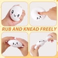 thumbnail image 4 of Cute Mystery Giant Dumpling Squishies Ball, Bola Compresión Misteriosa Verde Claro Cara Feliz Oficina Casa, Masa Bollo Vapor Simulada, Juguete Sensorial Grande Anti-estrés Adulto, 4 of 8