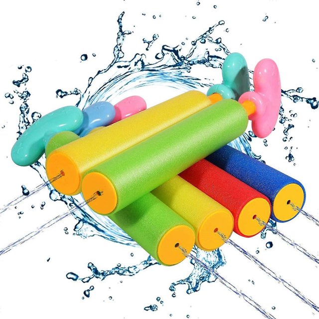KAIYANG Juego de 6 pistolas de agua de espuma para piscina, juguetes para niños
