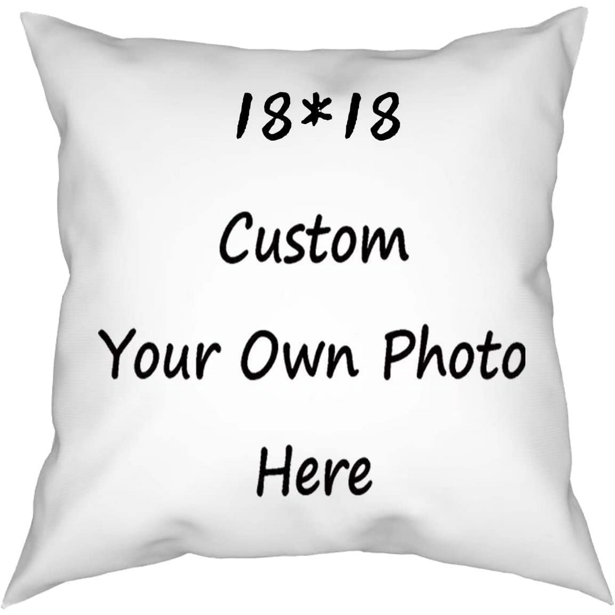 AVEKI Custom Pillow Case Design Photos or Text Customize Throw Pillowcase Two Sides Printed Cushion Covers Personalized Pet Photo Pillow Love Photo Throw Pillow 1 Pcs 18 x 18 A0514 Walmart