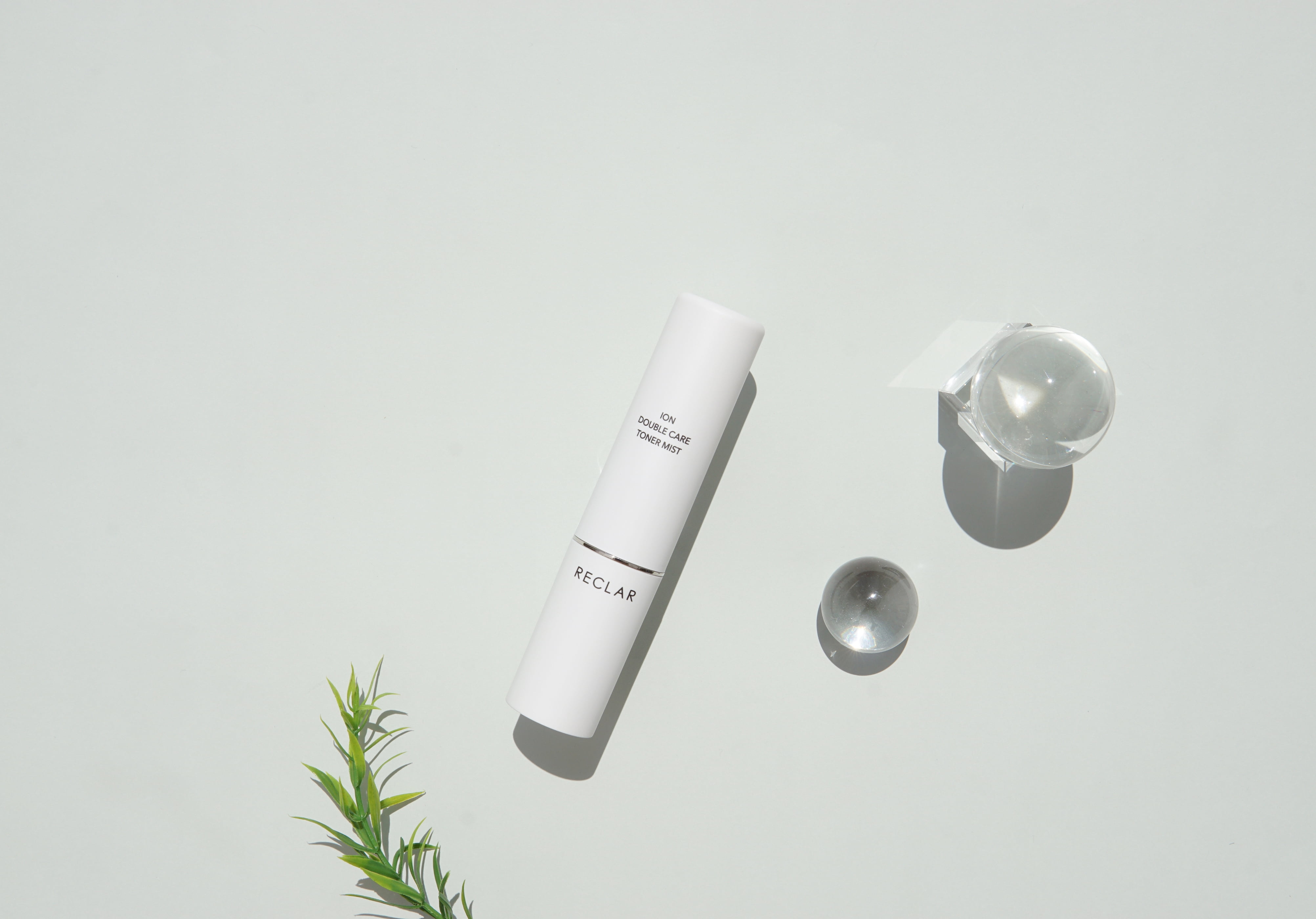 Reclar Ion Care Mist Sprayer (White) - Korean Skin Care, Portable Facial Mister for Hydration & Refreshment, UV Light, Compatible with Camellia Essence Facial Mist