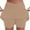 Khaki, variant on BOMYJESK Skorts for Woman High Waist Casual Golf Skirts Workout Tummy Control Tennis Skirts Inner Shorts Summer Plus Size Running Short Skirts Black L