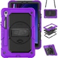 thumbnail image 1 of Funda para Samsung Galaxy Tab S10 Lite/ S10 FE/ S9 FE 10.9 pulgadas/Tab S9 11 pulgadas, funda protectora resistente a prueba de golpes con protector de pantalla, soporte giratorio de 360°, 1 of 9