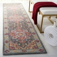 thumbnail image 2 of SAFAVIEH Metro David Medallion Runner Rug, Grey/Rust, 2'3" x 9', 2 of 8