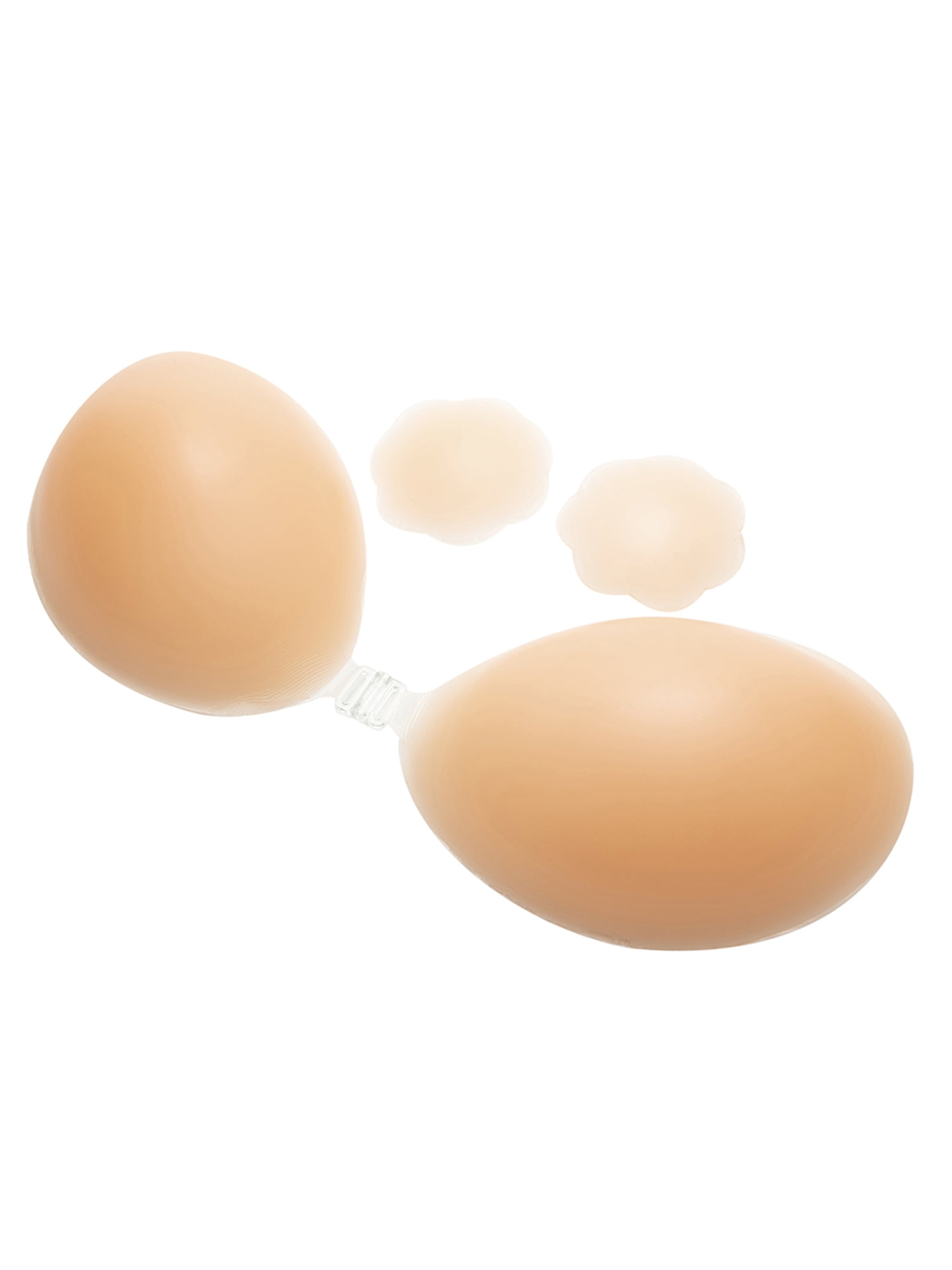 Tinglu Sticky Adhesive Silicone Bras Invisible Bra Reusable Nipple