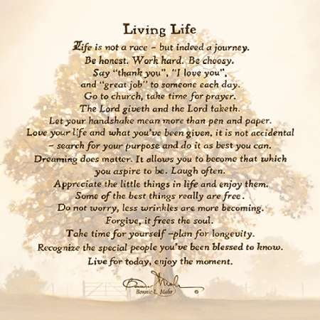 Living Life Poster Print By Bonnie Mohr 18 X 18 Walmart Com Walmart Com