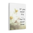 thumbnail image 3 of Inspirational Wall Art If You Never Try You'll Never Know White Wall Art Motivational Motto Inspiring Prints Artwork Decor Ready to Hang Unframed, 3 of 13