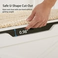 thumbnail image 6 of VECELO 30" Set of 2 Storage Bench with U-Shaped Cut-Out Pull, Wooden Toy Box Storage Chest with Safety Hinge, Shoe Bench, for Entryway, Living Room, Bedroom, White, 6 of 8