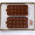 thumbnail image 3 of 15-Cavity Mini Hemisphere Silicone Ice Cube Trays Chocolate Molds Small Round Candy Molds Baking Tools for Summer Drinks Parties and Baking Enthusiasts, 3 of 5