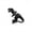 Black, variant on Jewelry VerPetridure Stereo Small Animal Dinosaur Personality Piercing Ear Stud Earrings
