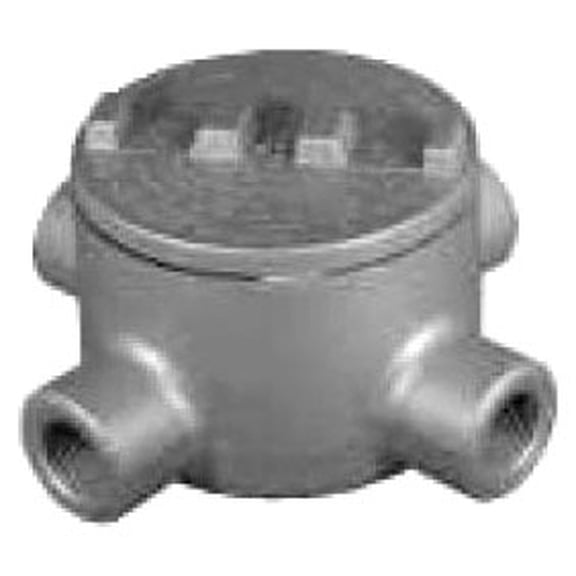 O-Z/Gedney GUAX-200A, Exp Proof Conduit Outlet Box, Haz Loc Cond Alum, 1 PC