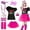 Red, variant on 1980s Women's Kit - Retro 80s Party Outfit Including Tutu, Top & Accessories for Dress Up Events