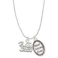 thumbnail image 1 of Delight Jewelry Silvertone All Star - Volleyball Best Mom Ever Charm Necklace, 1 of 4