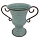 thumbnail image 3 of Maceta de hierro creativa con forma de trofeo retro, contenedor decorativo de metal para plantas. Azul, 3 of 8