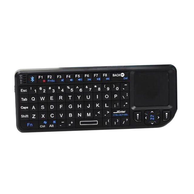 Inalámbrico con Retroiluminación con Panel Sensible con Llave de Control Multimedia shamjiam Mini teclado inalámbrico