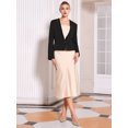 thumbnail image 2 of DARING DIVA Women's Short Blazer Open Front Cocktail Work Cardigan Jacket M Black, 2 of 6