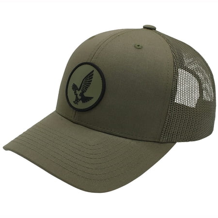 Swarovski Loden Hawk Trucker Hat Medium Crown Loden Green 60101