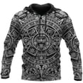 thumbnail image 3 of Sudadera con capucha azteca de México con estampado 3D para hombre, sudaderas de manga larga con patrón de tótem mexicano vintage, sudaderas deportivas de otoño, sudaderas con capucha, 3 of 5