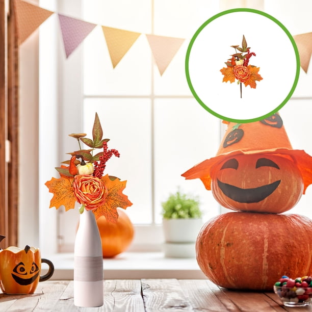 pstuiky Ramo de Halloween Acción de Gracias Otoño Calabaza Ramo Cruza fronteras Regalos navideños Sala de estar Interior Vestir Decoración navideña
