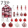 thumbnail image 4 of 73 piezas de bolas de Navidad decorativas de plástico plateadas y blancas, adornos colgantes para árbol de Navidad, colgantes para el hogar, Navidad, 4 of 4