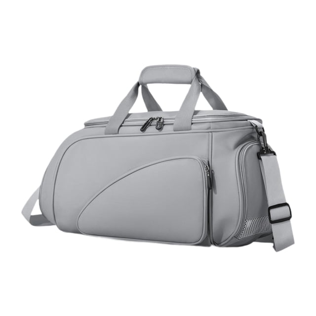 Almencla Table Tennis Bag Large Capacity Storage Crossbody Tote for Ping Pong Paddles Gray