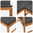 thumbnail image 5 of vidaXL Garden Corner Bench with Cushions 140x100x91 cm Solid Wood Acacia, 5 of 5