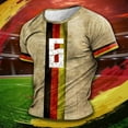 thumbnail image 4 of Mens Germany Theme Sports T Shirt Casual Crewneck Short Sleeve T-Shirt Summer Fitness Tees, 4 of 6
