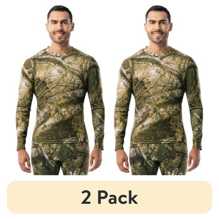 (2 pack) Mossy Oak Men s Gridtech Performance Thermall Shirt Mossy Oak Terra Gila XL