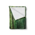 thumbnail image 2 of Forest Soft Flannel Fleece Throw Blanket, Nature Picturesque Jungle on the Mountains Trees, Cozy Plush for Indoor and Outdoor Use, 60" x 80", Tan Olive Green, by Ambesonne, 2 of 5